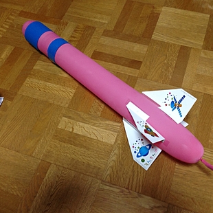 「遊べる・おもしろ・日替わり科学工作」【参加費100円】バルーンロケット【参加費100円】着せ替えゴマ