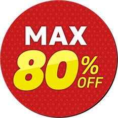MAX80％OFF